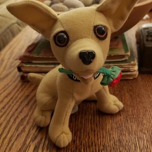 Vintage Taco Bell Chihuahua dog stuffed animal plush toy.